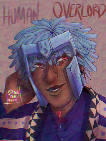 Fully rendered Icon/Headshot example art